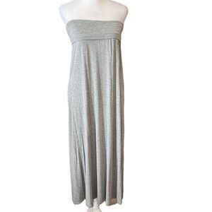 Kismet heathered grey maxi skirt or strapless dress so many style options GUC